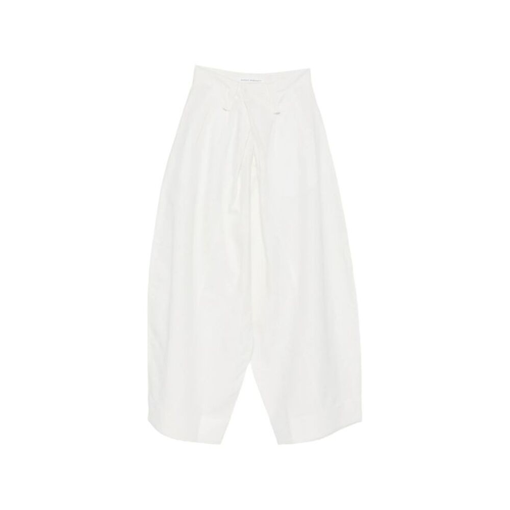 Niccolò Pasqualetti White Trousers - High-Waisted Trousers Women